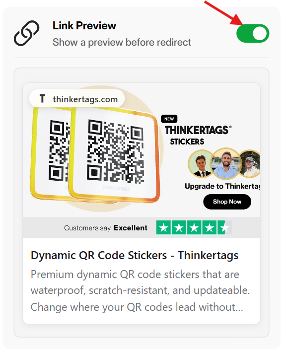 Länkförhandsvisningsfunktion