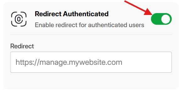 Omautentiseringsomdirigering