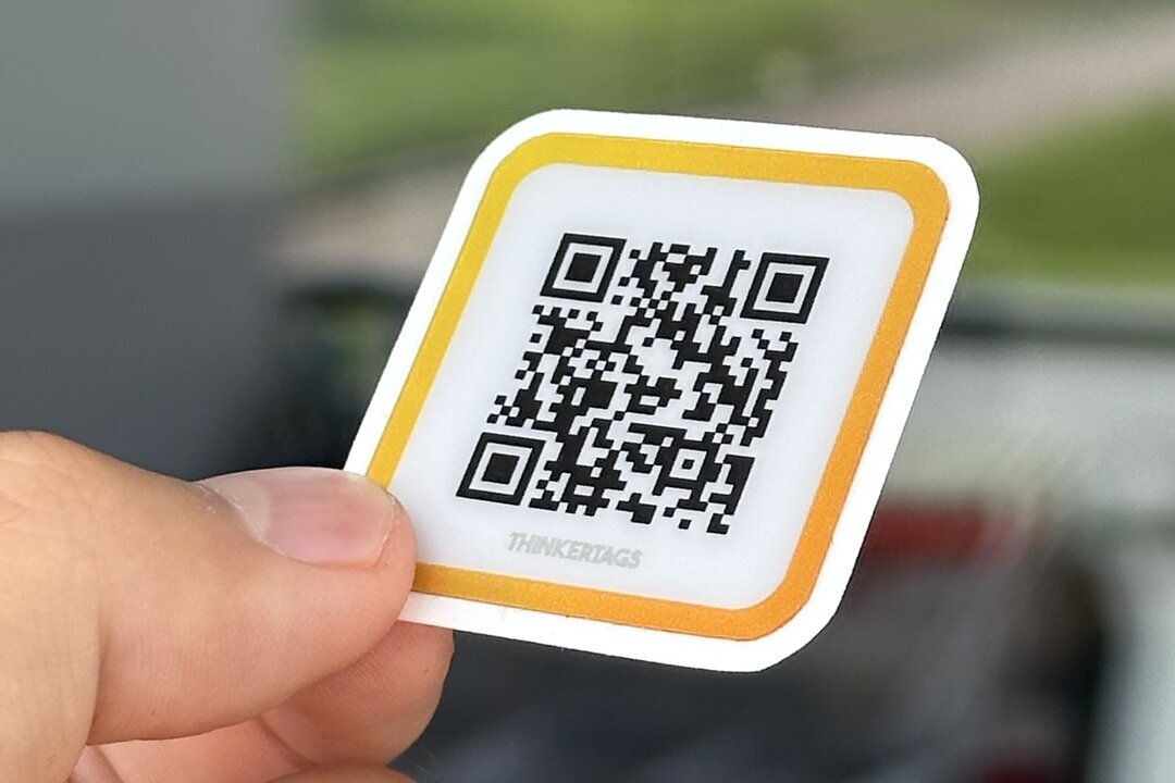 Utomhus Hållbarhet QR Klistermärke