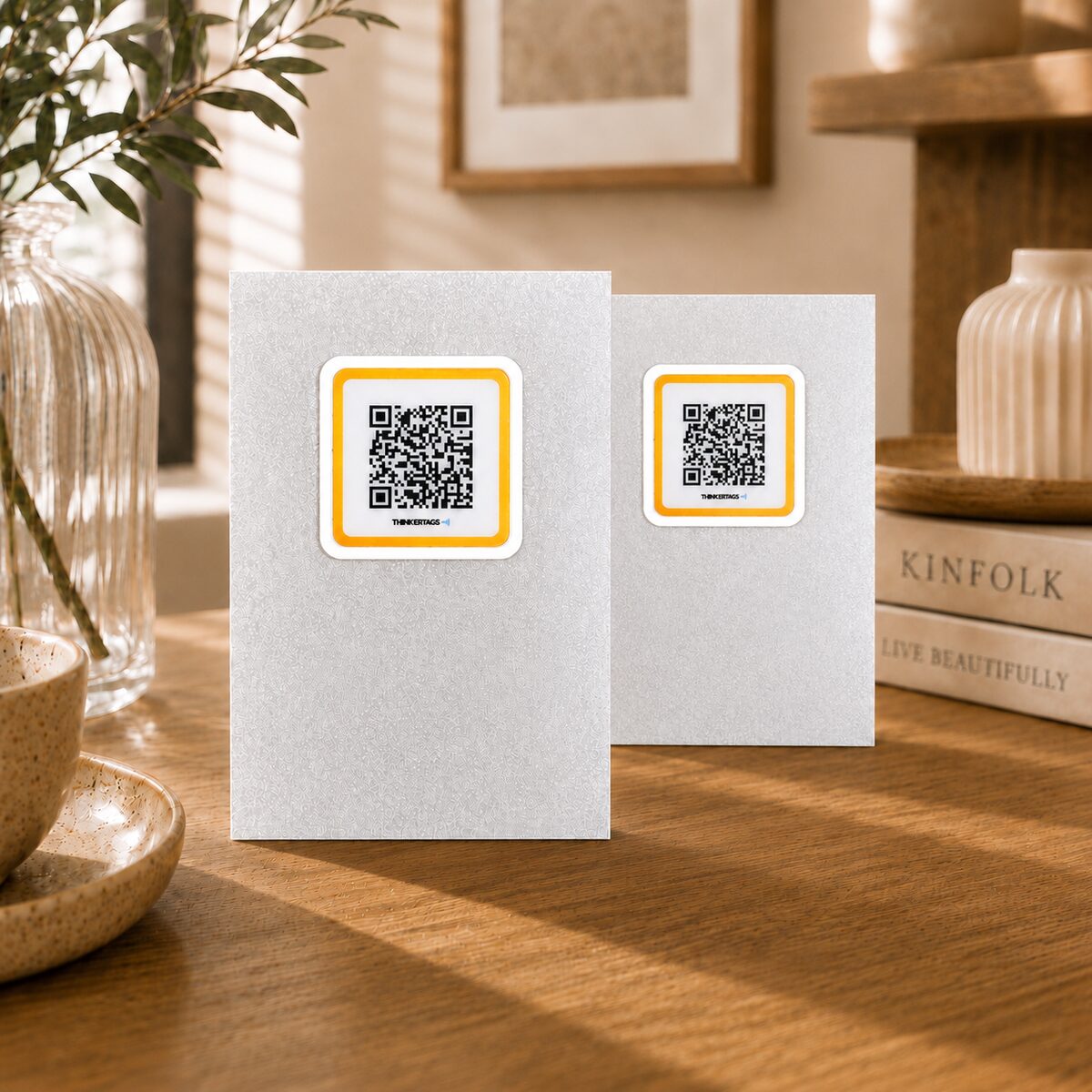 Starlight Gold — QR Code Stickers